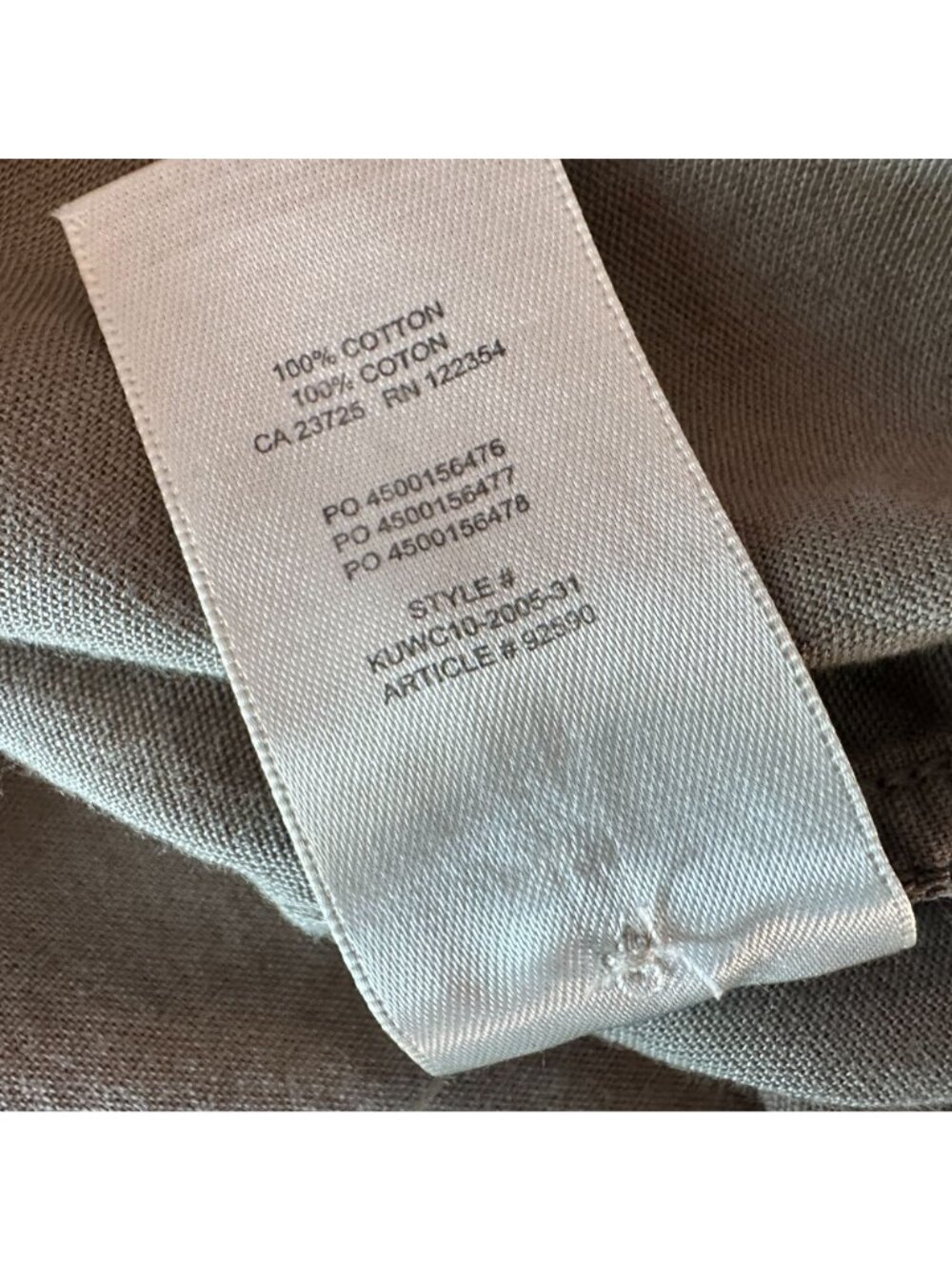 Aritzia Denim Forum Womens Small Top Cotton Green Button Relaxed Fit - Picture 7 of 7